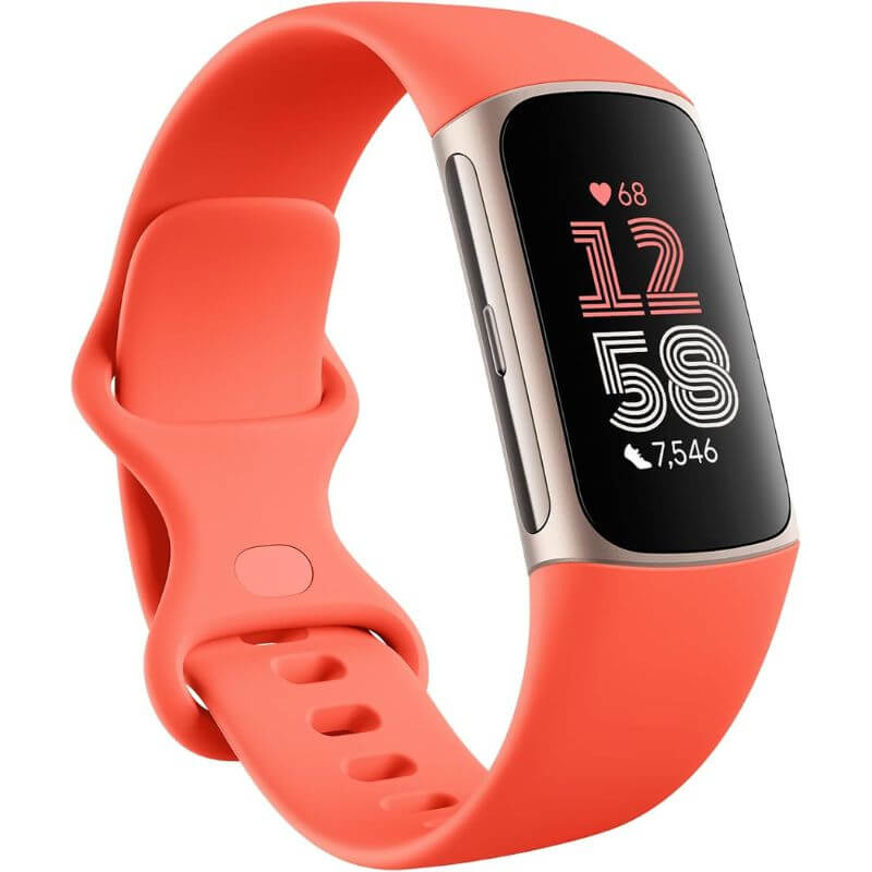Fitbit Charge 6 tracker on display