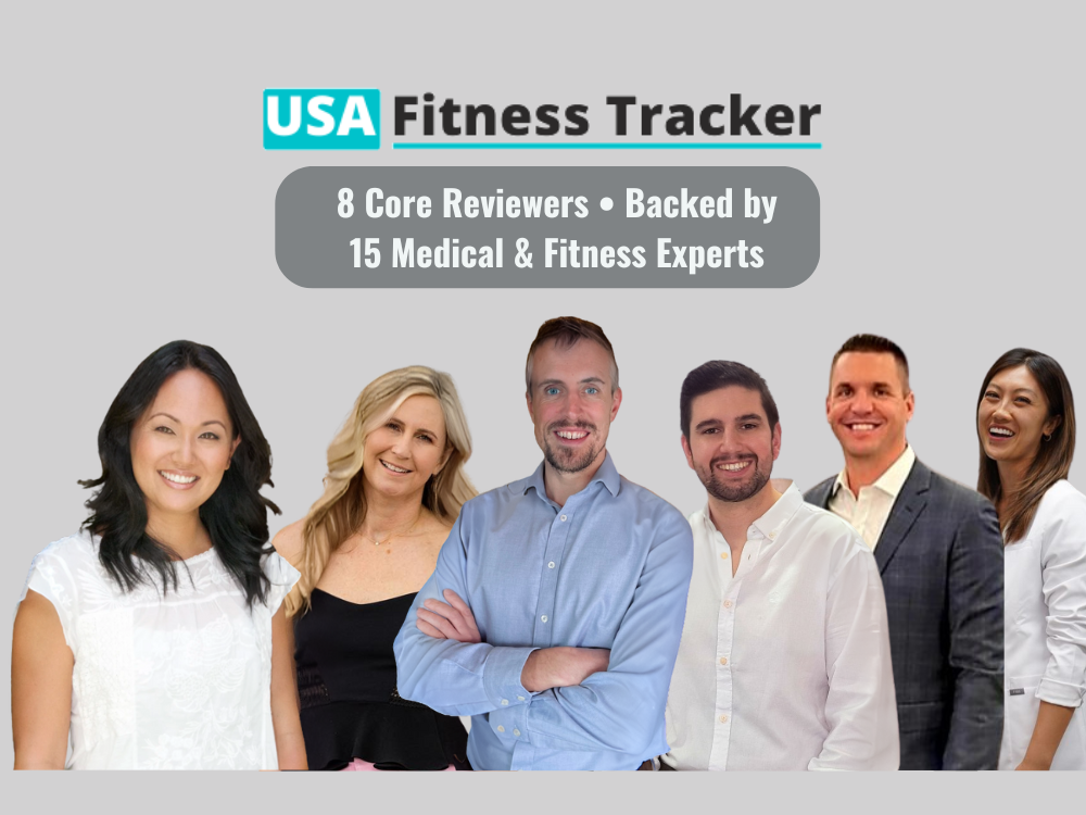 USA Fitness Tracker Team - 8 Core Reviewers Backed by 15 Medical Fitness Experts